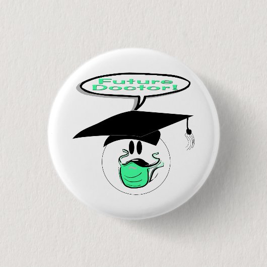 Zukünftiger Doktor Graduations Button (Vorderseite)