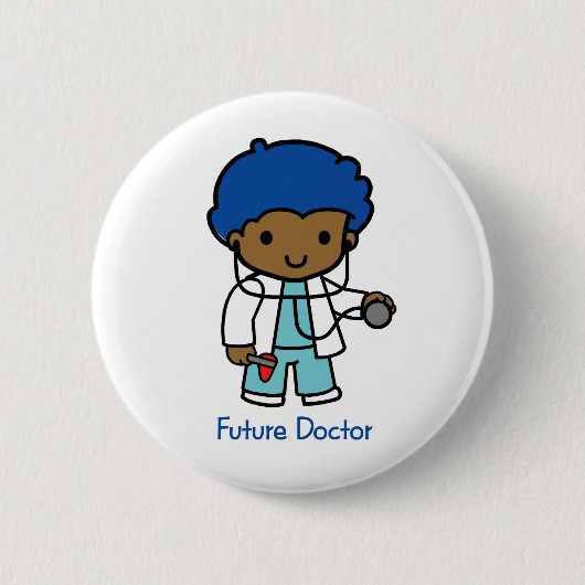 Zukünftiger Doktor - Junge Button (Vorderseite)