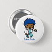 Zukünftiger Doktor - Junge Button (Vorne & Hinten)