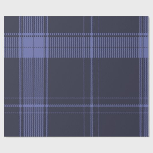 Zukünftiger Dusk Tartan Geschenkpapier (Flach)