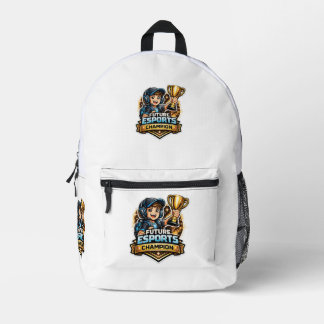 Zukünftiger E-Sport-Champion Gamer Zurück Zur Schu Bedruckter Rucksack