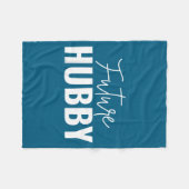 Zukünftiger Ehemann Zukünftige Ehefrau Passendes K Fleecedecke (Vorderseite (Horizontal))