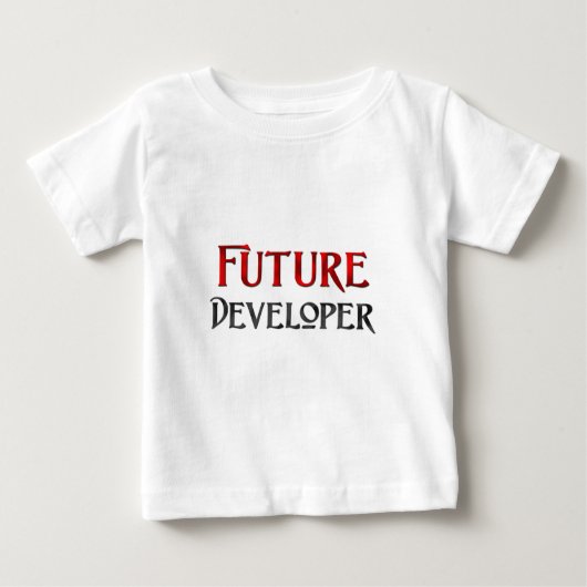 Zukünftiger Entwickler Baby T-shirt (Vorderseite)