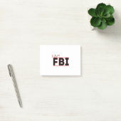 Zukünftiger FBI Post-it Klebezettel (Büro)