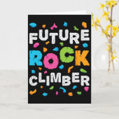 Zukünftiger Felsenkletterer Bergsteigen Bouldern B Karte (Gelbe Blume)