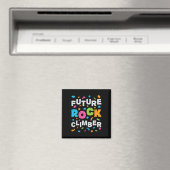 Zukünftiger Felsenkletterer Bergsteigen Bouldern B Magnet (In Situ (Geschirrspüler))