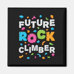 Zukünftiger Felsenkletterer Bergsteigen Bouldern B Magnet
