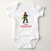 Zukünftiger Feuerwehrmann Baby Strampler (Vorderseite)