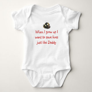 Zukünftiger Feuerwehrmann Baby Strampler
