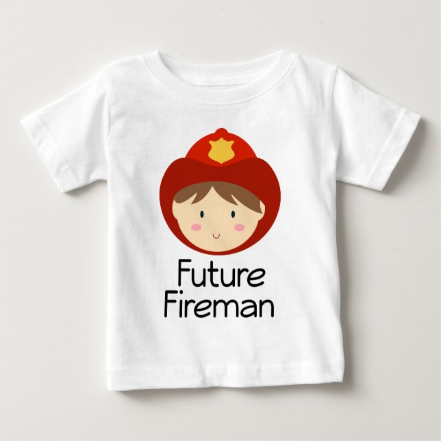 Zukünftiger Feuerwehrmann Baby T-shirt (Vorderseite)