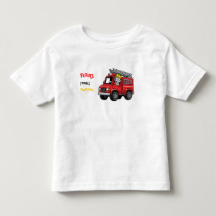 Zukünftiger Feuerwehrmann Benutzerdefinierter Name Kleinkind T-shirt