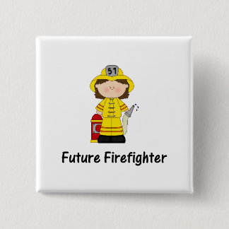 zukünftiger Feuerwehrmann (Mädchen) Button