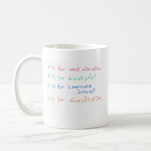 Zukünftiger Finanzberater Kaffeetasse (Links)