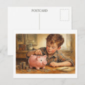 Zukünftiger Finanzier. Postkarte (Vorne/Hinten)