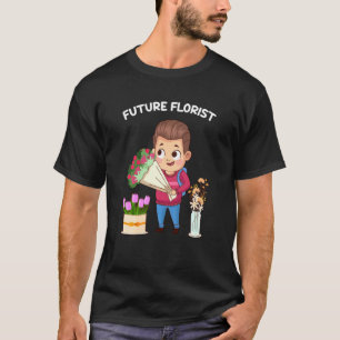 Zukünftiger Florist Männer Gärtner Blumenstrauß Bl T-Shirt
