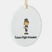 zukünftiger Flugbegleiter Keramik Ornament (Rechts)