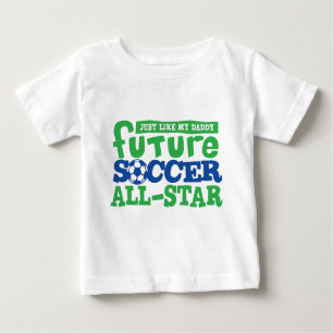 Zukünftiger Fußball ganz Stern-Junge Baby T-shirt