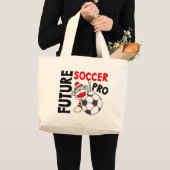 Zukünftiger Fußball-Prosocken-Affe Jumbo Stoffbeutel (Vorderseite (Produkt))