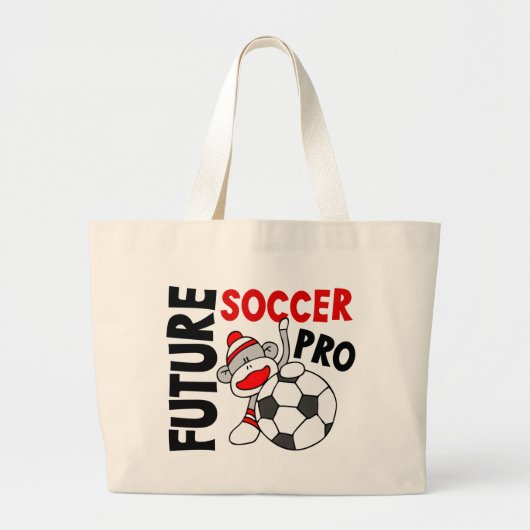 Zukünftiger Fußball-Prosocken-Affe Jumbo Stoffbeutel (Vorne)