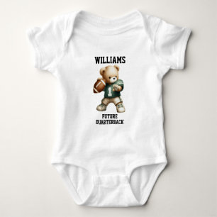 Zukünftiger Fußballspieler Teddybär Baby Strampler