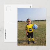 Zukünftiger Fußballstar Postkarte (Vorne/Hinten)
