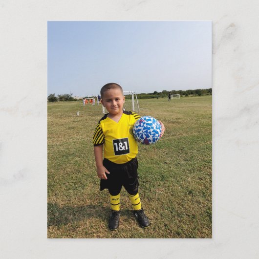 Zukünftiger Fußballstar Postkarte (Vorderseite)