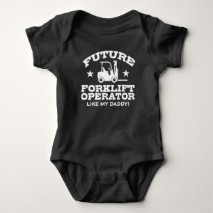 Zukünftiger Gabelstapler wie mein Daddy Baby Bodys Strampler