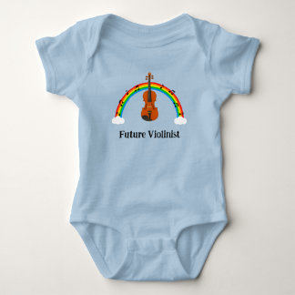 Zukünftiger Geiger Regenbogen Baby Strampler