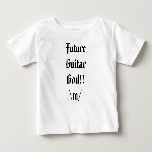 Zukünftiger Gitarren-Gott!! Baby T-shirt (Vorderseite)