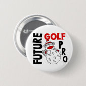 Zukünftiger Golf-Prosocken-Affe Button (Vorne & Hinten)