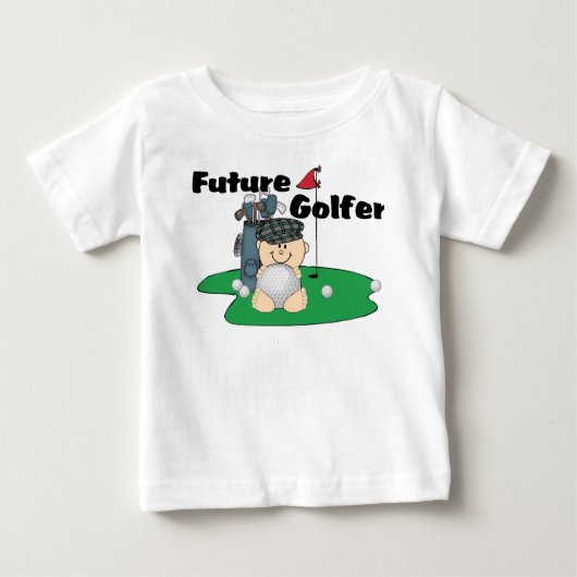 Zukünftiger Golfspieler Baby T-shirt (Vorderseite)
