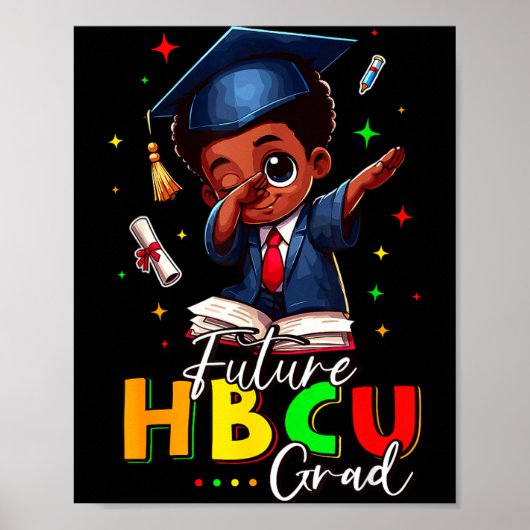 Zukünftiger Hbcu-Absolvent Geschichte Schwarzer Ju Poster (Vorne)