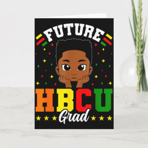 Zukünftiger Hbcu-Absolvent Junge Schwarzer Histori Karte