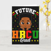 Zukünftiger Hbcu-Absolvent Junge Schwarzer Histori Karte (Gelbe Blume)