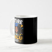Zukünftiger Hbcu-Absolvent Kinder Schwarzes Mädche Kaffeetasse (Vorderseite Links)