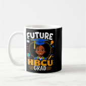 Zukünftiger Hbcu-Absolvent Kinder Schwarzes Mädche Kaffeetasse (Links)