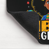 Zukünftiger Hbcu-Absolvent Kinder Schwarzes Mädche Mousepad (Ecke)