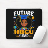 Zukünftiger Hbcu-Absolvent Kinder Schwarzes Mädche Mousepad (Mit Mouse)