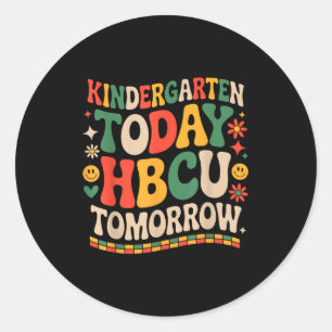 Zukünftiger HBCU-Absolvent, Kindergarten heute HBC Runder Aufkleber