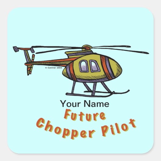 Zukünftiger Hubschrauberpilot Aufkleber (Vorderseite)