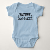 Zukünftiger Ingenieur Baby Strampler (Vorderseite)