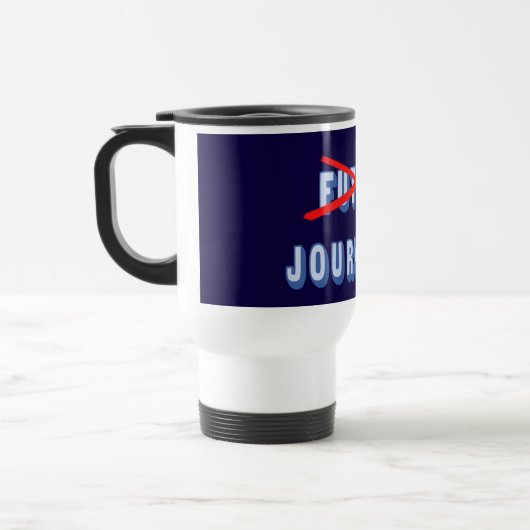 Zukünftiger Journalist nicht mehr Reisebecher (Links)