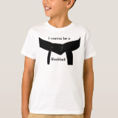 Zukünftiger Kampfkunst-schwarzer Gürtel T-Shirt (Vorderseite)