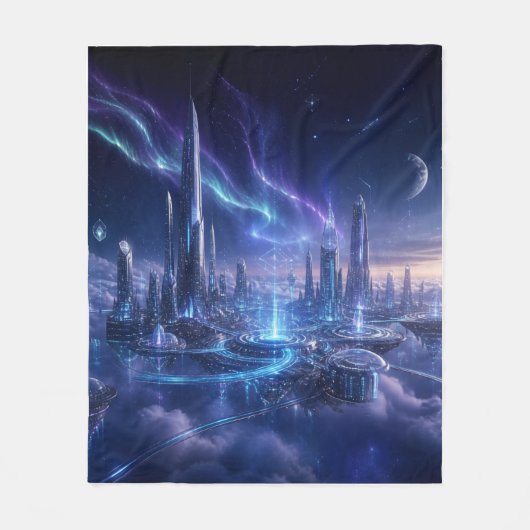 🌌 Zukünftiger Komfort Fleecedecke (Vorderseite)