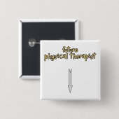 zukünftiger körperlicher Therapeut Button (Vorne & Hinten)