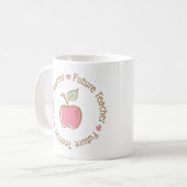 Zukünftiger Lehrer Apple Kaffeetasse (Vorderseite Links)