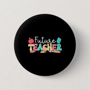 Zukünftiger Lehrer in Ausbildung Groovy Student Te Button