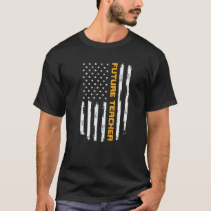 Zukünftiger Lehrer Stolz Positiv Karriere Vintage T-Shirt