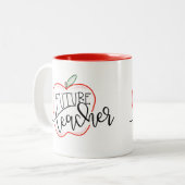 Zukünftiger Lehrer Zweifarbige Tasse (Vorderseite Links)