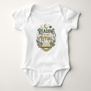 Zukünftiger Leser Lesen ist mein Ritual Himmelsbuc Baby Strampler